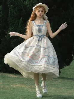 Sweet Lolita Dress Sleeveless Sweet Fairytale Lolita Dress -AYA Cosplay Shop 202406201701418051085