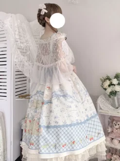 Sweet Lolita Dress Sleeveless Sweet Fairytale Lolita Dress -AYA Cosplay Shop 202406201701453659925