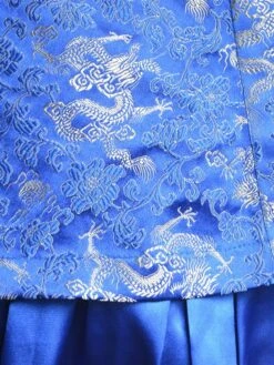 Classic Blue Qi Lolita Dress Sleevesless Lace Up Printed Satin -AYA Cosplay Shop 250b0a8e 9417 457b 946b fd8b91c3bbab