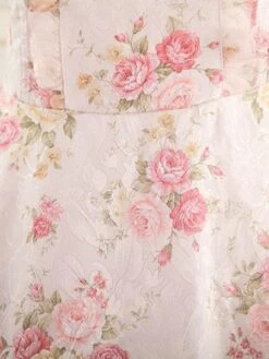 Classic Lolita One Piece Dress Lace Up Ruffles Pink Printed Lolita One Piece Dresses -AYA Cosplay Shop 2514a925 6e4c 4bc9 b776 f5a4ed814399