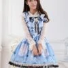 JSK Lolitashow Sweet Butterfly Print Bandage Lace Lolita Dress -AYA Cosplay Shop 29f7b895 3421 459e a263 db42eeddd90a