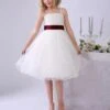 Ivory Flower Girl Dresses Spaghetti Straps Tutu Dress Lace Ribbon Bow Sash Short Kids Party Dress Milanoo -AYA Cosplay Shop 35f6a5c3 8615 4932 a893 de71ceedc66c