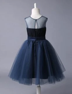 Flower Girl Dresses Navy Blue Sweetheart Neckline Tutu Dress Bow Sash Short Kids Formal Party Dress -AYA Cosplay Shop 3f75ae0d 17ab 4313 a3b9 298f6f87b3d0