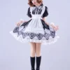 Lolitashow Exclusive Sweet Lolita Dress Alice Wonderland Chiffon Short Sleeves Floral Print Chiffon Dress -AYA Cosplay Shop 44097a1b84ff40beae599aaf73fa4781