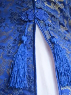 Classic Blue Qi Lolita Dress Sleevesless Lace Up Printed Satin -AYA Cosplay Shop 46b2d932 4845 4b8d acaa 19b6d4b5ed8f