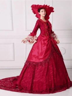 Prom Dress 2024 Rococo Long Sleeve Classic Victorian Dress With Headwear -AYA Cosplay Shop 48398d81 5d87 4402 8f16 2666e734324f