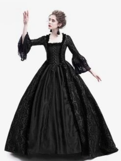 Victorian Dress Costume Prom Dress Long Gothic Trumpet Long Sleeves Black Ball Gown Square Neckline Victorian Era Clothing With Hat Retro Costumes Halloween 9 Victorian Dress Costume Prom Dress Long Gothic Trumpet Long Sleeves Black Ball Gown Square Neckline Victorian Era Clothing With Hat Retro Costumes Halloween -AYA Cosplay Shop 4c242d9f 4c3f 4a68 a7a8 a4b4fbf3bc4a