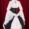 Lolitashow Multicolor Lolita Dress Buttons Tiered Cotton Dress -AYA Cosplay Shop 4d537d60 cc5e 4158 b350 af9576b5da4d