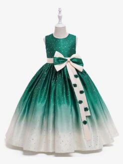 Kids Dress Princess Party Dress Flowers Sleeveless Gradient 5 Colors Flower Girl Dress -AYA Cosplay Shop 50402b33 ae88 44b0 999c a174908eefa3