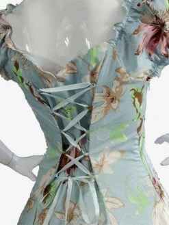 Black Retro Costumes Bows Polyester Marie Antoinette Costume Floral Print Dress Women's Retro Tunic Vintage Clothing -AYA Cosplay Shop 55d63ef8 0504 483b 874e f41fb0d8eed7