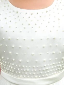 Flower Girl Dress Ivory Boho Pearls Beaded Tutu Dress Satin Sash Knee Length Kids Toddlers Party Dresses -AYA Cosplay Shop 5b5c162a 61f1 44e2 b2dd 574e5382f710