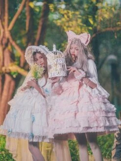 Lolita Wedding Dress OP White Chiffon Ruffle Lolita One Piece Dress -AYA Cosplay Shop 663d3322 95f6 4b81 955c b24fc806604f