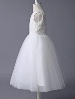 Flower Girl Dress Ivory Lace Tulle Tutu First Communion Dresses Dress Sleeveless Short Kids Dinner Party Dress Free Customization -AYA Cosplay Shop 6961d84e f2f8 42a5 b212 aa4ffb993b6a