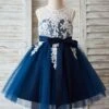 Lace Flower Girl Dress Tutu Dress Illusion Neckline Ball Gown Knee-Length Toddler's Pageant Dress -AYA Cosplay Shop 6dc60fa7 6dca 438b acc1 4d0ea9a0b363