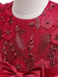 Kids Dress Princess Party Dress Flowers Bows Short Sleeves 5 Colors Flower Girl Dress -AYA Cosplay Shop 6eee41f2 6e2c 4086 9236 883ea87f2f12