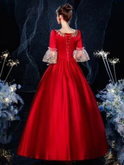 Prom Dress Victorian Dress Costumes Retro Ruffle Flare Half Sleeves Dress Vintage Dress Carnival -AYA Cosplay Shop 727079fa b8ce 4243 b69a ced3b1f7f63c