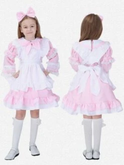 Parent-child Black Lolita OP Dress Lace Lolita One Piece Dresses -AYA Cosplay Shop 799f1335 0645 41bd ad6e 510034e9fb82