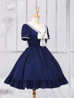 Sweet Lolita Dress Sailor Style Girl Asibuto Penta OP Lolita One Piece Dress  -AYA Cosplay Shop 7b196fcb 6720 44f1 a1c1 f18129043d34