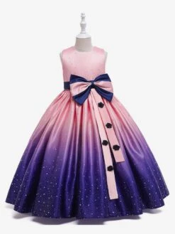 Kids Dress Princess Party Dress Flowers Sleeveless Gradient 5 Colors Flower Girl Dress -AYA Cosplay Shop 7d7716f5 e43f 4228 a421 1123035b6c75