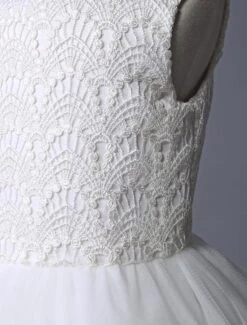 Flower Girl Dress Ivory Lace Tulle Tutu First Communion Dresses Dress Sleeveless Short Kids Dinner Party Dress Free Customization -AYA Cosplay Shop 83c04a05 76eb 426d 93a3 69a33f04e973