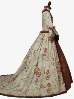 Light Brown Retro Costumes Ruffles Polyester Dress Women's Retro Marie Antoinette Costume Tunic Vintage Clothing -AYA Cosplay Shop 84754584 bc39 47c6 ad3c c22f31bd0aec