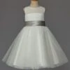 Ivory Flower Girl Dress With Bow Sash Chiffon Satin -AYA Cosplay Shop 893d0a96 48f0 4254 9f17 17c08dd47296