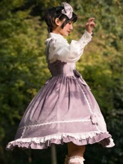 Sweet Lolita JSK Dress Fairytale Infanta Sleeveless Lace Burgundy Lolita Jumper Skirts -AYA Cosplay Shop 8a22fc7c 2997 4e1f a7d0 9dca98e5bf04