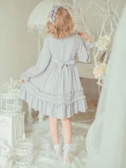 Classic Lolita One Piece Dress Solid Color Long Sleeve Vintage Lolita One Piece Dress -AYA Cosplay Shop 8d35cdac f21e 4dd0 b0f5 d08357b07c98