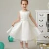 Cute Jewel Neck Pearls Satin Bowknot Wedding Flower Girl Dress -AYA Cosplay Shop 8db7c751 715c 4bb3 962a 2fad0ecbe390
