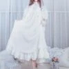 Classic Lolita OP One Piece Dress Stand Collar Long Sleeve Frills Ruffles White Lolita Dresses With Bows -AYA Cosplay Shop 91654a75 1fd1 45ca a1d5 976ccb387516