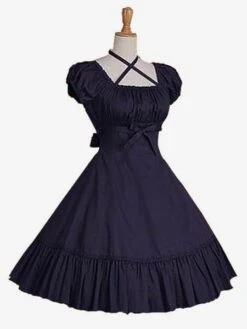 Sweet Lolita Dress OP Burgundy Short Sleeve Lolita One Piece Dress -AYA Cosplay Shop 93c62da0 de5d 40d1 b7e8 9bcf9d8f6935