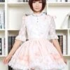 JSK Lolitashow Sweet Lolita Dress Cute Pink Flower Printed Qi Lolita Lace Trim Skirt With Suspender -AYA Cosplay Shop 98022ac0 69ca 457c 80fb f462ea9ef9b6