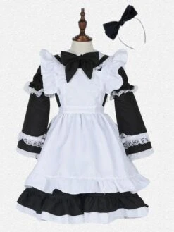 Parent-child Black Lolita OP Dress Lace Lolita One Piece Dresses -AYA Cosplay Shop 9b10fc3b f5c7 4f23 8a87 8df50d3cdf1b
