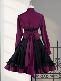 Gothic Lolita OP Dress Black Purple Ruffles Lolita One Piece Dresses -AYA Cosplay Shop 9f903b42 4b4e 4739 b380 3dc661736427