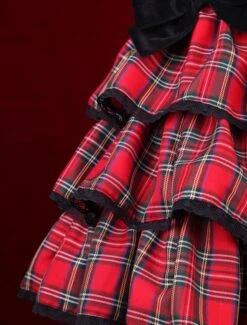 Lolitashow Punk Lolita Dress Last Icy Kiss Op Lolita One Piece Dress -AYA Cosplay Shop BATCHXLS 4a537fcb 566a 4ba3 bddc 9e6e3e283284 008