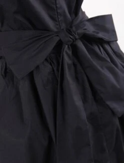 Gothic Lolita Dress OP Black Square Neck Short Sleeve Ruffle Tiered Lolita One Piece Dress -AYA Cosplay Shop Classic Black Layered Lace Up Cotton Lolita Dress 155778 5
