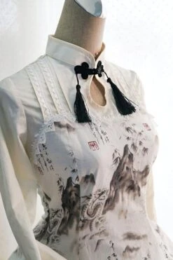 Qi Lolita Dress Incense Landscape And Dragon Printed OP Lolita One Piece Dress -AYA Cosplay Shop L3OxaEs7d22SfhV