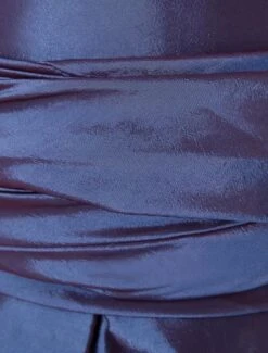 Flower Girl Dress Plum Purple Taffeta Ruched Toddlers Pageant Dress Short Sleeve Princess Floor Length Kids Party Dress -AYA Cosplay Shop Short Puff Sleeves Taffeta Sash Flower Girl Dress 14897 7