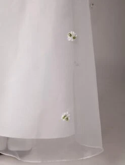 White Sleeveless Bow Sash Flower Girl Dress -AYA Cosplay Shop White Sleeveless Bow Sash Flower Girl Dress 14677 9