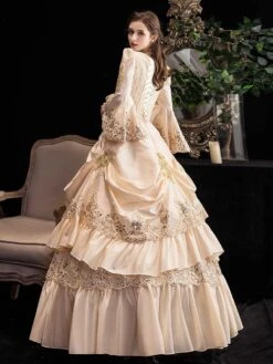 Victorian Dress Costumes Prom Dress Retro Ruffle Flare Half Sleeves Dress Marie Antoinette Victorian Era Clothing Vintage Dress -AYA Cosplay Shop a68fc63f 8ca9 4ad1 b736 fe25cd765870