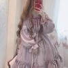 Sweet Lolita OP Dress Provence Lavender Ruffle Bow Lolita One Piece Dress -AYA Cosplay Shop aa885f5b 2d20 4a29 8f5b bb4cf74f5233