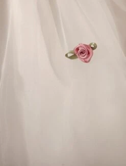 White Jewel Neck Tea-Length Flower Tulle Wedding Flower Girl Dress -AYA Cosplay Shop ab8a9d78 5114 4368 b40b b23c47329fb3