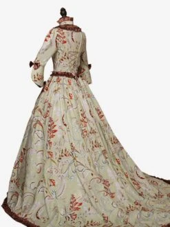 Light Brown Retro Costumes Ruffles Polyester Dress Women's Retro Marie Antoinette Costume Tunic Vintage Clothing -AYA Cosplay Shop b0581c32 eb03 4401 b9f2 a38faad80677