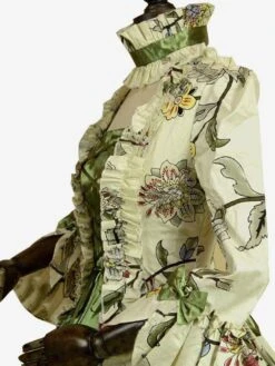 Victorian Dress Costume Prom Dress Green Retro Costumes Long Sleeves Square Neckline Ball Gown Floral Print Rococo Dress With Choker -AYA Cosplay Shop b162f879 7b1f 4b0f a5b2 9af22249e8e2