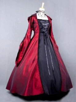 Salem Witch Costume Victorian Poplin Long Sleeves Witch Dress Costume Halloween -AYA Cosplay Shop b6ad3764 e9f0 4dd9 b8fc 7a2e8b105f64