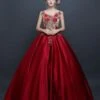 Prom Dress Victorian Dress Rococo Ball Gown Chic Satin Sleeveless Burgundy Princess Vintage Dress Halloween -AYA Cosplay Shop bb3bc14c ebaa 48d7 99f3 5e3cd4bf85c9