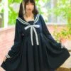 Lolita Sailor One Peice Dress Long Sleeve Spring Summer Dress -AYA Cosplay Shop be0ab773 37c3 4a33 8df6 84709af81d1d