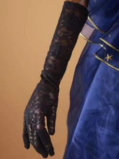 Dark Navy Retro Costume Vintage Ruffle Beaded Ball Gown Dress Costume -AYA Cosplay Shop c20513d1 f44a 4303 a346 feab7ccf30df