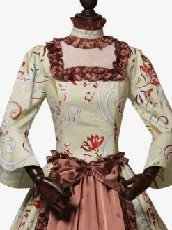 Light Brown Retro Costumes Ruffles Polyester Dress Women's Retro Marie Antoinette Costume Tunic Vintage Clothing -AYA Cosplay Shop c65e67a7 6f06 470d 98a8 e70d7fde6583