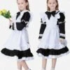 Parent-child Black Lolita OP Dress Lace Lolita One Piece Dresses -AYA Cosplay Shop cb697835 f05f 4136 96ba 32aba9605526